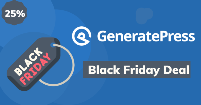 GeneratePress Black Friday
