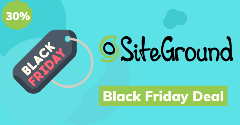 Siteground Black Friday deal
