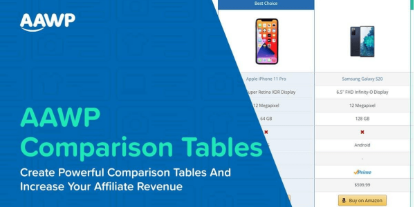 How to create Amazon comparison tables with AAWP in 2023?